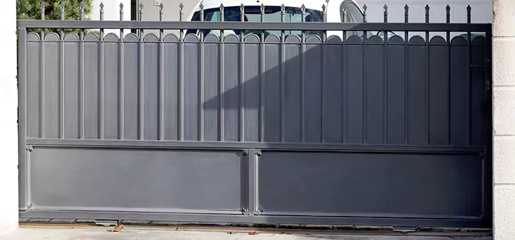 Metal Driveway Gate Installation La Presa